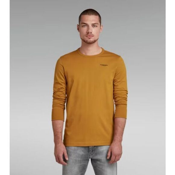 G-Star Raw D20448 336 Men's Sz M Vulcan Rust/Burnt Orange L/S Base-R T-Shirt - Picture 10 of 11